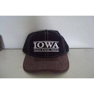 IOWA CITY THE GAME      STRAPBACK DEADSTOCK HAT CAP VINTAGE B5